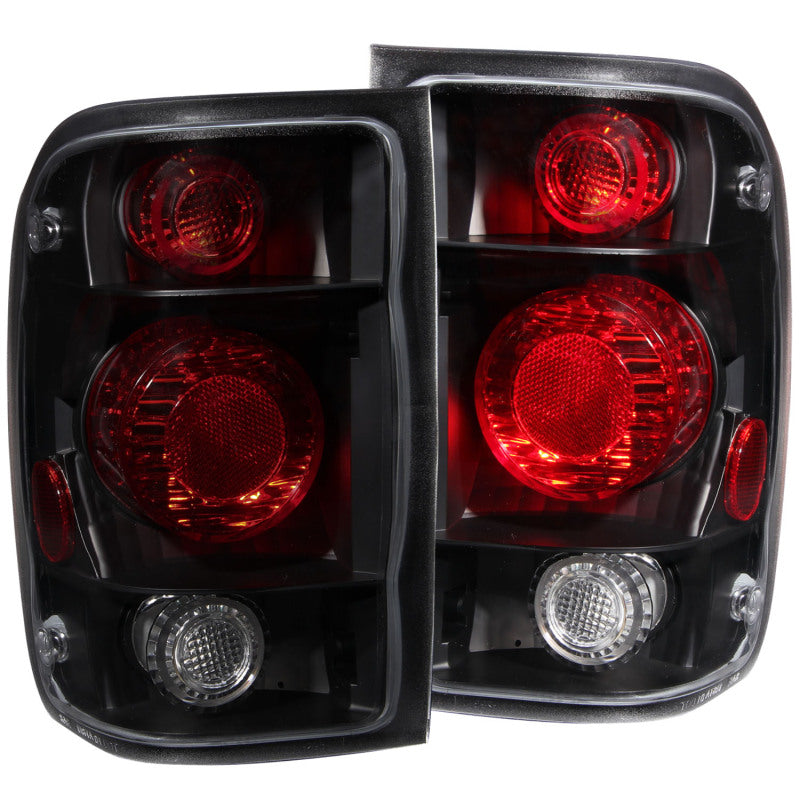 ANZO 1998-2000 Ford Ranger Taillights Dark Smoke G2 - 0