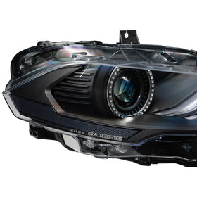 Oracle Lighting 18-23 Ford Mustang Dynamic ColorSHIFT LED Headlights - Black Series - 0