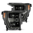 AlphaRex 21-22 Ford F150 Luxx-Series Projector Headlights Alpha-Black w/Activ Light/Seq Signal-1