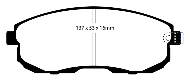 EBC 02-03 Infiniti G20 2.0 Redstuff Front Brake Pads