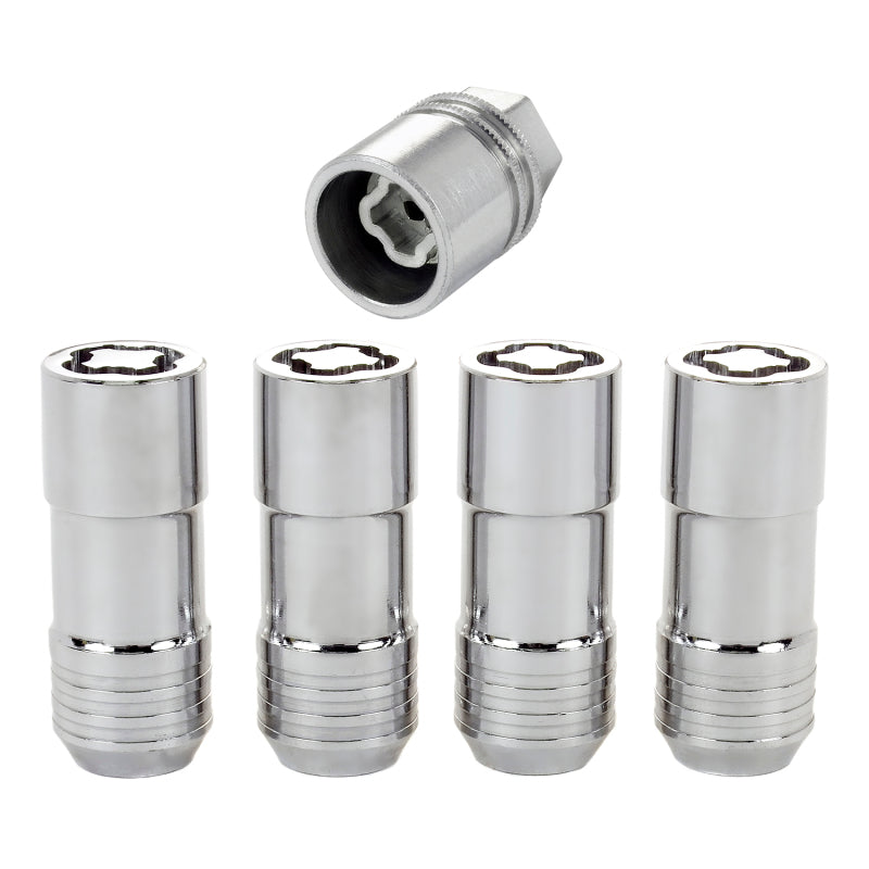 McGard Wheel Lock Nut Set - 4pk. (Cone Seat) M14X2.0 / 13/16 Hex / 2.25in. Length - Chrome - 0