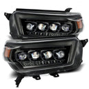 AlphaRex 10-13 Toyota 4Runner NOVA LED Proj Headlights Plank Style Alpha Black w/Seq Signal/DRL-5