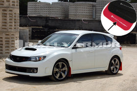 Rally Armor 08-11 Subaru STI (Hatch Only) / 11-14 WRX (Hatch Only) Red UR Mud Flap w/White Logo - 0
