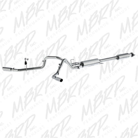 MBRP 2015 Ford F-150 5.0L 3in Cat Back Dual Split Side Exit AL Exhaust System - 0