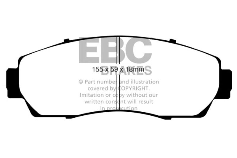 EBC 07-11 Honda CR-V 2.4 Greenstuff Front Brake Pads - 0