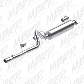 MBRP 86-00 Jeep 2.5L Cherokee 2.5in Cat Back Single T409 - 0