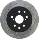 StopTech Slotted & Drilled Sport Brake Rotor Right Rear 13-14 Lexus GS300/350/400/430-3