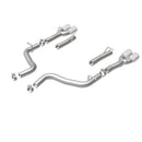 MagnaFlow Axle-Back, SS, 2.5in, Quad Split Rear 3.5in Tip 2015 Dodge Challenger 3.6L V6-29