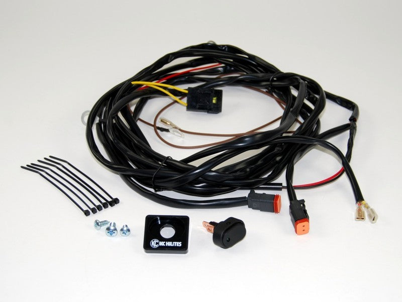 KC HiLiTES Wiring Harness for (2) Lights w/2-Pin Deutsch Connectors (110w Max Total) - 0