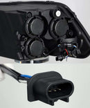 AlphaRex 09-18 Dodge Ram 1500HD PRO-Series Proj Headlights Plank Style Black w/Seq Signal/Smoked DRL-5