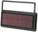 K&N 2008-2013 Fiat Abarth 1.4L Turbo Replacement Drop In Air Filter-2