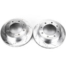 Power Stop 00-05 Ford Excursion Front Evolution Drilled & Slotted Rotors - Pair-1