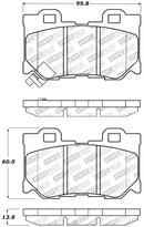 StopTech Performance 08-09 Infiniti FX50/G37 Rear Brake Pads-3