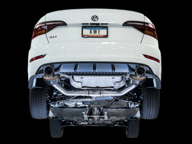 AWE Tuning 18-21 Volkswagen Jetta GLI Mk7 Touring Exhaust - Diamond Black Tips (Fits High-Flow DP) - 0