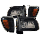 ANZO 2001-2004 Toyota Tacoma Crystal Headlights Black-2