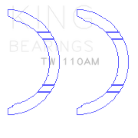 King Engine Bearings Honda D15A2/D15A3/D15B1/D15B2/D15B7/D15B8/D15Z1 Thrust Washer Set - 0