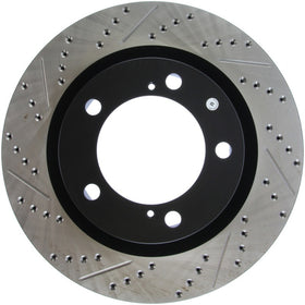 StopTech 07-09 Toyota Tundra / 08-09 Toyota Sequoia Front Right Slotted & Drilled Rotor - 0