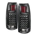 xTune Yukon Denali 99-00 LED Tail Lights Black ALT-JH-CCK88-LED-BK-2