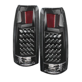 xTune Yukon Denali 99-00 LED Tail Lights Black ALT-JH-CCK88-LED-BK - 0