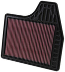 K&N Replacement Filter 11.438in O/S Length x 11.375in O/S Width x 1in H for 13 Nissan Altima 2.5L-3