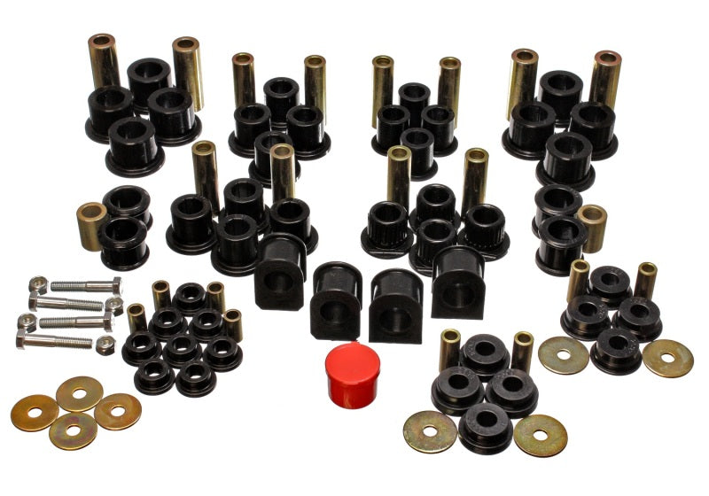 Energy Suspension 99-04 Ford F-250 4WD Superduty Black Hyper-flex Master Bushing Set - 0