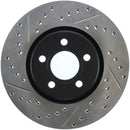 StopTech 03-09 Chrysler PTCruiser Tur / 03-05 Dodge Neon SRT-4 Front Right Slotted & Drilled Rotor-2