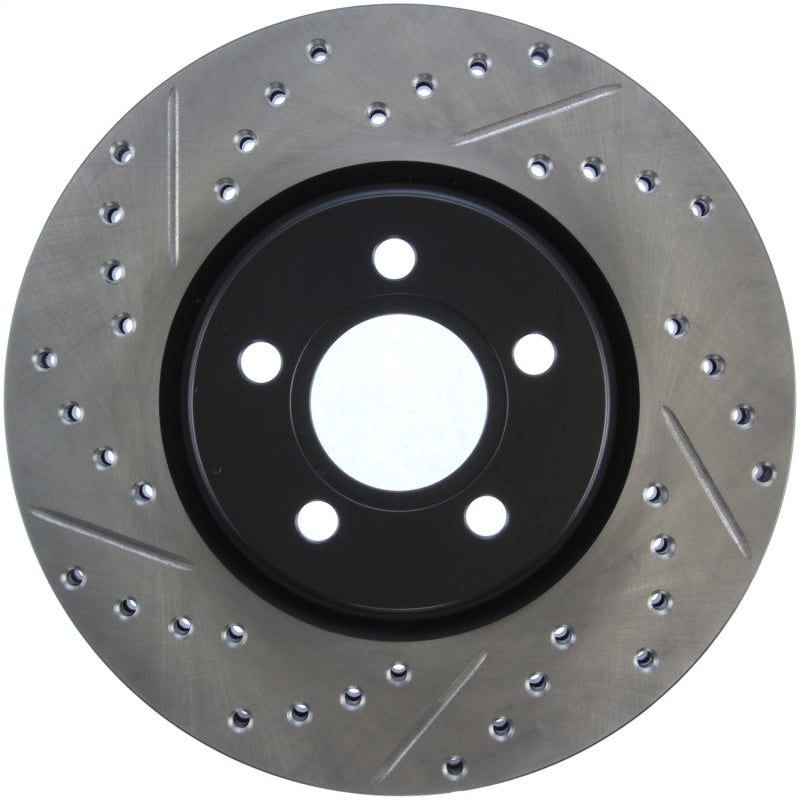 StopTech 03-09 Chrysler PTCruiser Tur / 03-05 Dodge Neon SRT-4 Front Right Slotted & Drilled Rotor - 0