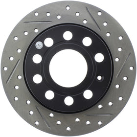 StopTech 11-17 Volkswagen Jetta /Golf / Golf GTI Slotted & Drilled Rear Left Rotor - 0