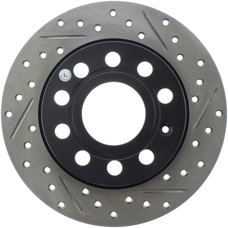 StopTech 11-17 Volkswagen Jetta /Golf / Golf GTI Slotted & Drilled Rear Left Rotor - 0