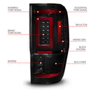 ANZO 19-22 Ford Ranger Full LED Taillights w/ Lightbar Sequential Signal Black Housing/Smoke Lens-9