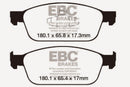 EBC 12+ Ford Focus 2.0 Turbo ST Yellowstuff Front Brake Pads-7