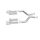 MagnaFlow Axle-Back, SS, 3in, Quad Split Rear 3.5 Tips 2015 Dodge Challenger incl SRT Hellcat-23