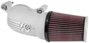 K&N 01-17 Harley-Davidson Softail / Dyna FI Performance Air Intake System Silver-3