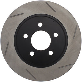 StopTech Power Slot 05-10 Mustang V6/4.0L / GT V8-4.6L Rear Right Slotted Rotor - 0