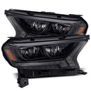 AlphaRex 19-21 Ford Ranger LUXX LED Proj Headlights Plank Style Alpha Black w/Seq Signal/DRL-7
