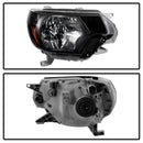 xTune Toyota Tacoma 2012-2015 OEM Style Headlights Black HD-JH-TTA12-AM-BK-7