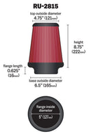 K&N Universal Clamp-On Air Filter 5in FLG / 6-1/2in B / 4-3/8in T / 8-3/4in H-4