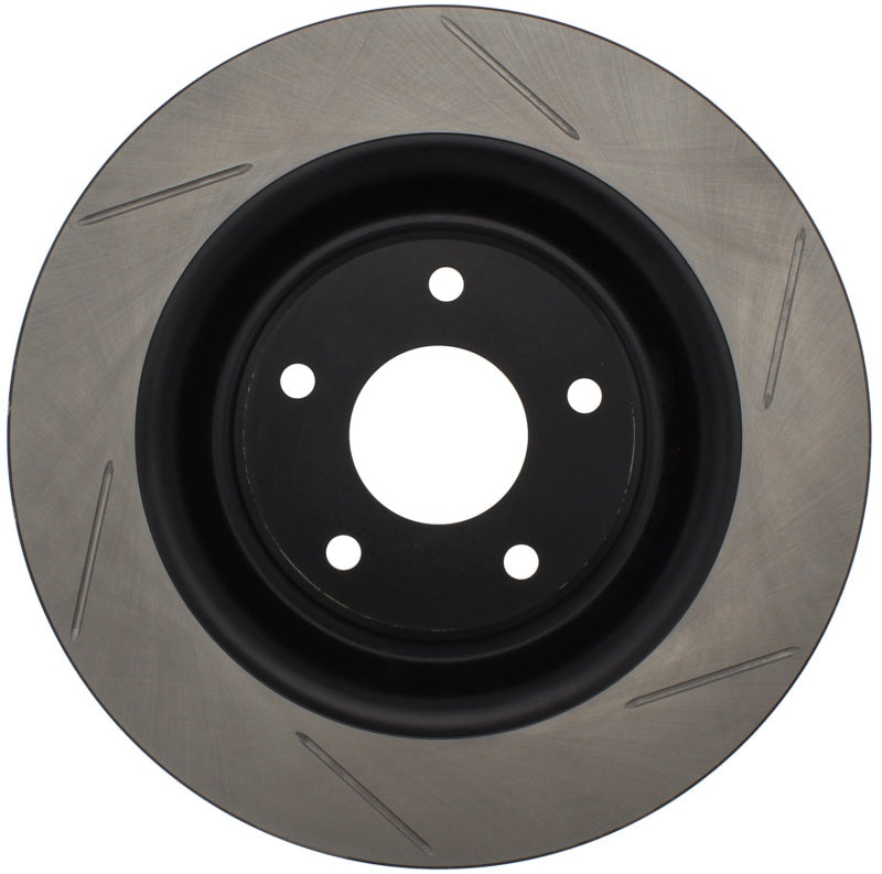 StopTech Power Slot 06-10 Chevrolet Corvette Front Left Slotted Rotor - 0