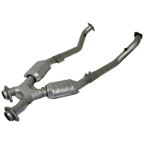 BBK 96-98 Mustang 4.6 GT High Flow X Pipe With Catalytic Converters - 2-1/2 - 0