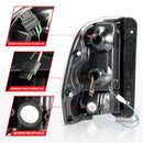 ANZO 2002-2009 Chevrolet Trailblazer LED Tail Lights w/ Light Bar Black Housing Smoke Lens-4