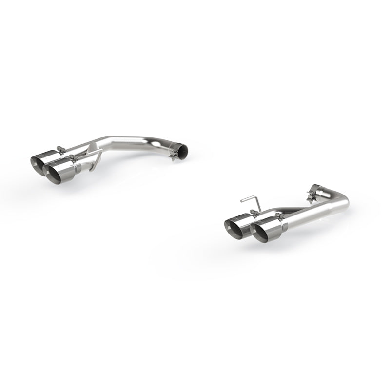 MBRP 18-20 Ford Mustang GT 2.5in T304 Non Active Dual Axle Back Exhaust System - 4in Dual Wall Tips - 0