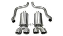 Corsa 2005-2007 Chevrolet Corvette C6 6.0L V8 Polished Xtreme Axle-Back Exhaust-1