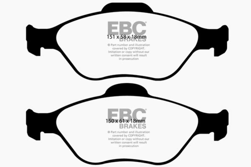 EBC 08+ Lotus 2-Eleven 1.8 Supercharged Greenstuff Front Brake Pads - 0