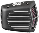 K&N Street Metal Intake System for 01-16 Harley-Davidson Softail/Dyna - Shaker Black-3