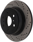 StopTech 05-10 GMC Sierra (w/ Rear Drum) / 07-09 GMC Yukon Rear Right Slotted & Drilled Rotor-11