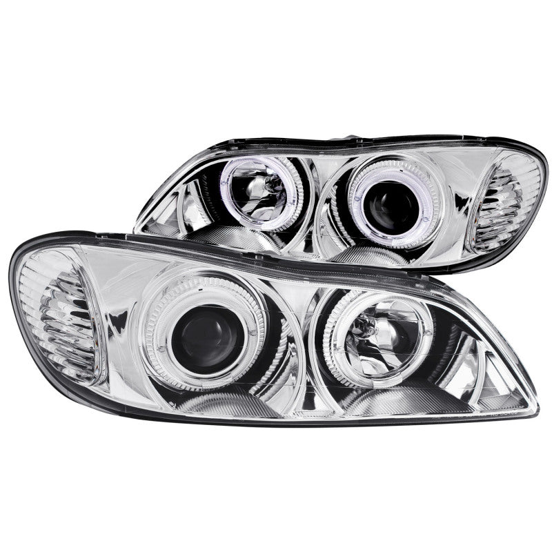 ANZO 2000-2004 Infiniti I30 Projector Headlights w/ Halo Chrome - 0