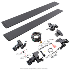 Go Rhino 20-23 Jeep Gladiator 4dr E-BOARD E1 Electric Running Board Kit (Cut/Drill Req.) - Tex. Blk - 0
