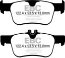 EBC 17-21 Honda Civic Hatchback Greenstuff Rear Brake Pads-1