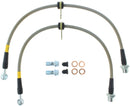 StopTech 02-12 Toyota Camry Coupe/Sedan / 04-08 Solara Front Stainless Steel Brake Lines-4