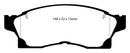 EBC 91-92 Toyota MR2 2.0 Turbo Yellowstuff Front Brake Pads-5
